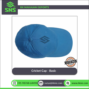Tela de algodón económico de calidad superior, venta al por mayor de Cricket y ropa informal, tamaño ajustable, gorra básica de Cricket DE LA India - Product Image 5