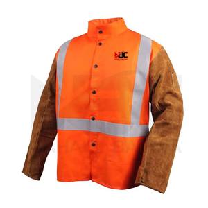 Veste de soudage, veste de soudage en cuir fendu, veste de sécurité. - Product Image 4