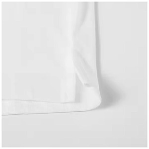 Camiseta corta de gran tamaño de alta calidad con cuello redondo de algodón 100% personalizada para hombre, técnica de lavado LARGO DE Color sólido liso - Product Image 2