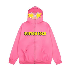 Sudadera con Capucha de Algodón de Alta Calidad para Hombre, Estilo Urbano, Invierno 2026, Bordada, con Cierre Completo, Transpirable y Holgada - Product Image 6