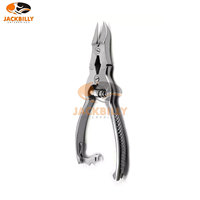 Kit de pédicure podologique professionnel robuste, coupe-ongles et pince à ongles à double épaisseur, cuillère à ongles courbée en acier inoxydable