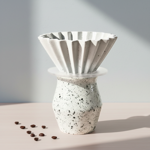 Ensemble de tasse à café et de filtre à café en porcelaine durable de qualité supérieure, multi-usages, 3460991SETL-0.35, pour les amateurs de café - Product Image 4