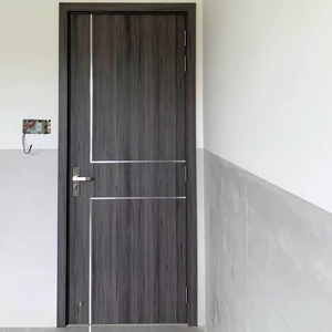 Puerta doble moderna para uso doméstico, madera, plástico, compuesto, WPC, diseño tradicional, Material de acero, impermeable, apertura Manual, puerta de dormitorio - Product Image 1