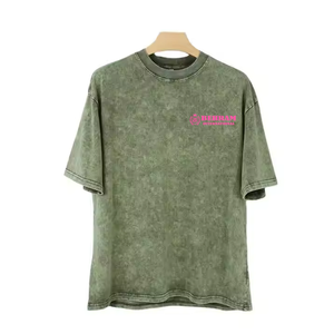 T-shirt en molleton pour homme grande taille, col rond, coupe ample, streetwear, 100% coton biologique, qualité supérieure - Product Image 4