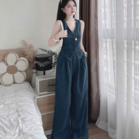 Ensemble Long en Jean Décontracté 2 Pièces pour Femme, Emballage Personnalisé, Tricot Uni, Prix Usine, Fabricant Vietnamien, Naturel ODM
