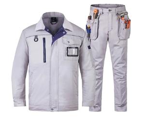 Mono de trabajo de algodón transpirable a prueba de viento para hombre de verano, taller de fábrica, trabajador Mecánico Eléctrico de talla grande 5XL, OEM personalizado - Product Image 5