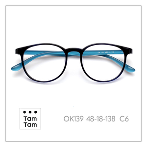 TamTam Unisex T-Glossy <b>Grey</b>-White C12 TR90 Blue Titanium Anti-blue Light Sport Glasses Classic Style Safe Materials No Skin - Product Image 2