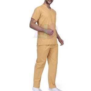 Ensemble de blouses de travail en coton écologique léger avec une construction douce et lisse durable pour l'utilisation en milieu hospitalier pour hommes - Product Image 3