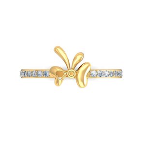 Bague Ishi Diamonds Graceful Butterfly en or 18K avec diamant de laboratoire étincelant - Product Image 3