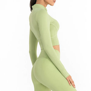 2024 คุณภาพสูงSpandexธรรมดาTopและกางเกงขาสั้นชุดโยคะBraฟิตเนสโยคะชุดกีฬาBra SexชุดGymสวมใส่แป้งชุดFine - Product Image 3