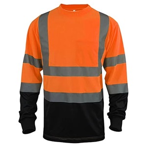 เสื้อสเวตเตอร์แขนยาว Hi VIS เสื้อทำงานกลางแจ้งมองเห็นได้ชัดเจนพร้อมความปลอดภัยสะท้อนแสง - Product Image 4