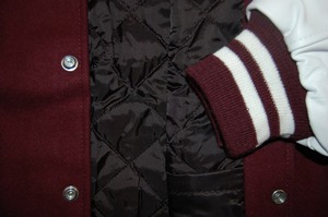 Veste en laine métallisée Varsity de baseball coupe ajustée pour hommes sur mesure 100% coton Style de rue pour l'hiver - Product Image 6