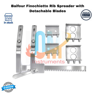 Burford finochietto ชุดผ่าตัดทำจากเหล็กสแตนเลสขนาด10/12นิ้วน้ำหนักเบา2ใบมีด - Product Image 3