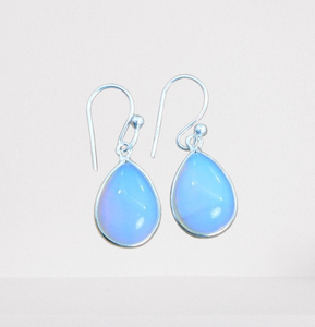 925สเตอร์ลิงเงินสปินเนอร์พลอยคริสมาสต์รูปทรงลูกแพร์นมโอปอลสำหรับผู้หญิงเครื่องประดับแฮนด์เมด - Product Image 1