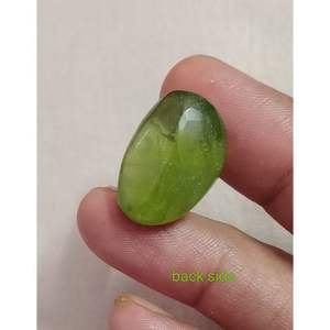 Hecho a mano verde peridoto piedra preciosa cabujón facetado corte suave forma ovalada piedra de fabricación de joyas naturales - Product Image 1