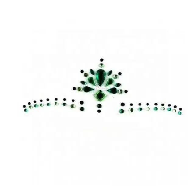 Green Crystal Stone Forehead Face Beauty Design Bindi Skin Safe Any Occasion Rave Festival Jewel Tattoo Sticker Online Amazon