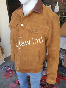 Customized Design <b>Suede</b> Leather <b>Jacket</b> Manufacturers From Sialkot Pakistan /Fashion Leather <b>Jackets</b> <b>for</b> <b>Men</b> /winter Leather Jack - Product Image 6