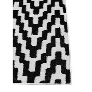 Alhambra - Alfombras de Lana Tejida Plana en Gris y Negro, Alfombras Geométricas y Abstractas para Pasillos y Habitaciones - ADWP-13075 - Product Image 4