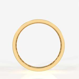 Modern Nobility 9K Yellow <b>Gold</b> Men's Eternity Band <b>Ring</b> Lab Grown Diamond <b>Set</b> in 14K Fine Jewelry for Everyday Wear - Product Image 4