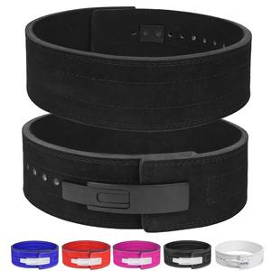 GAF Ceinture d'haltérophilie à boucle à levier de 4 "en cuir véritable véritable fait à la main individuellement Powerlifting et musculation - Product Image 2