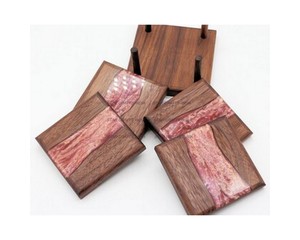 Best Selling Christmas Drink Round & Square Acacia Wooden & Resin <b>Slate</b> Best <b>Coaster</b> for Drink Tea Coffee by SCI - Product Image 4