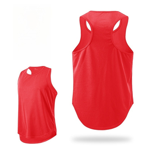 Camiseta sin mangas de fibra de algodón/bambú para hombre de la mejor calidad para correr en verano, Camiseta deportiva transpirable con precio de diseño personalizado - Product Image 3