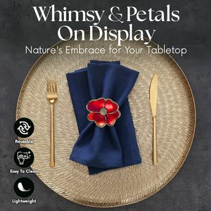 Servilletero hecho a mano de calidad superior para ajustes de mesa elegantes Diseño duradero y ligero para fiestas, bodas y cenas - Product Image 5