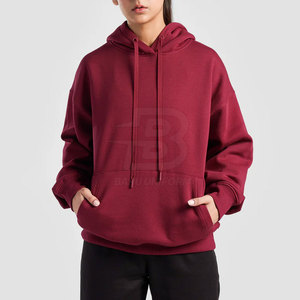 Sweats à capuche décontractés d'hiver légers en coton/polyester pour femmes avec logo personnalisé-Service OEM de haute qualité - Product Image 1