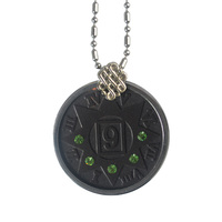 Pendentif en forme de croix quantique EMF, bijoux énergétiques en gros, pierre brute noire en graphite de météorite naturelle, aérolite, environnemental
