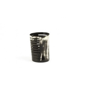 Bougeoir en corne de buffle avec bougeoir en corne pour la maison et objets décoratifs naturels polis et brillants - Product Image 1
