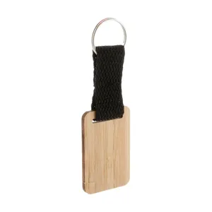 Porte-clés en bambou promotionnel - Écologique, durable et élégant - Product Image 2