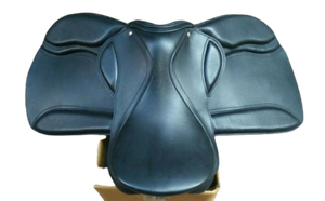 ADEEFA calidad superior tipo inglés salto doma silla de montar cuero negro tamaño personalizado suministro al por mayor Carreras de Caballos - Product Image 2