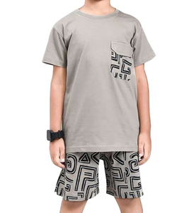 ชุดเสื้อผ้าเด็กผู้ชายผ้าสแปนเด็กซ์/ โพลีเอสเตอร์ลายการ์ตูนดีไซน์ตามสั่งโรงงานผลิตจำนวนมากผู้จำหน่ายบังคลาเทศ - Product Image 6