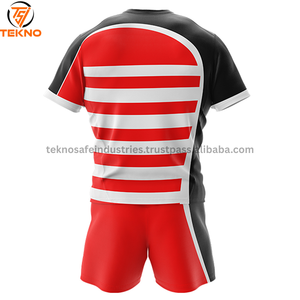Uniforme de rugby 2025 le plus vendu à un prix raisonnable Impression par sublimation Conception de logo personnalisé Uniforme de rugby unisexe Service OEM - Product Image 5