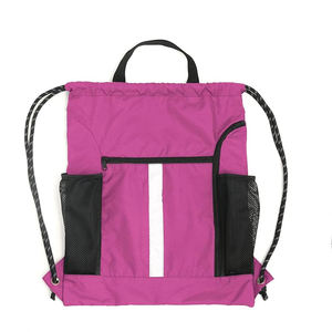 Sac à cordon en tissu polyester imprimé sur mesure à prix de gros sac à cordon léger de haute qualité à vendre - Product Image 4