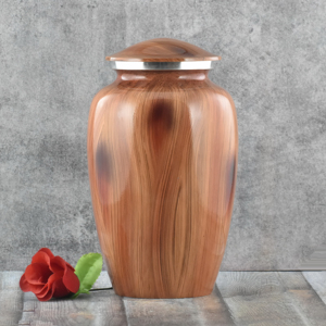 La urna de cremación más exigente con incrustaciones de Latón chapado en oro único Jesús Cruz pegatina esmalte acabado urna de cremación para adultos de 10 pulgadas - Product Image 6