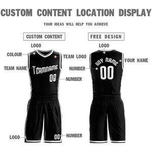 Camisetas de baloncesto para niños, pantalones cortos personalizados, precio al por mayor, 2022 - Product Image 3