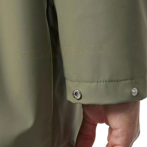 Abrigo de lluvia largo para hombre más vendido Ropa de moda cómoda para uso al aire libre con cuello con capucha - Product Image 5