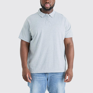 Couleur unie pour hommes polos grande taille personnalisé surdimensionné vêtements de golf vêtements d'été à manches courtes décontracté respirant vente en gros - Product Image 2