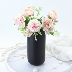 Elegant Design Metal Cylinder Flower <b>Vase</b> Black Finished for Tabletop Home & Wedding Decoration Metal Floral <b>Vase</b> - Product Image 3