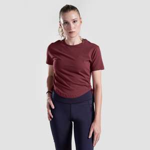 Camiseta Corta Color Borgoña Active Shape, Top Yogalicious con Diseño Elegante - Product Image 1