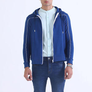 Sweat à capuche zippé homme unisexe poids lourd 100% coton polaire personnalisé fermeture éclair complète sweat à capuche zippé vierge - Product Image 1