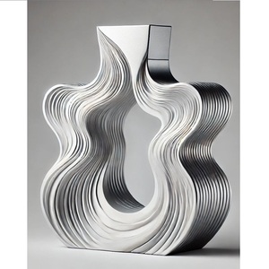 แจกันดอกไม้และแจกันดอกไม้สีทองสำหรับตกแต่งบ้านงานออกแบบทำมือที่ดีที่สุดในร่มดีไซน์แฮนด์เมด - Product Image 1