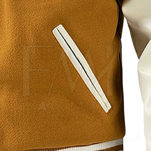 Chaqueta Letterman Ligera Personalizada para Hombre, Estilo Pekín, con Mangas Largas de Color Sólido, Forro de Lona y Felpa para Invierno, Logotipo Personalizado - Product Image 6