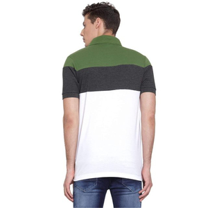 T-shirt Homme Haute Qualité Anti-Plis Motif Uni Tricoté 100% Coton Manches Courtes Logo Personnalisé Service OEM - Product Image 3