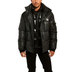 High Quality Custom Lightweight Quilted <b>Puffer</b> <b>Jacket</b> for Men Winter Streetwear Topcoat Wholesale <b>Thin</b> Coating - Product Image 2