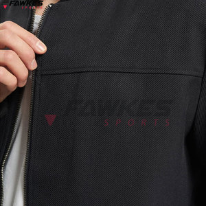 Blouson bombardier personnalisé pour hommes Veste décontractée composée de manches bombardier et de corps en laine Bomber Jacket - Product Image 4