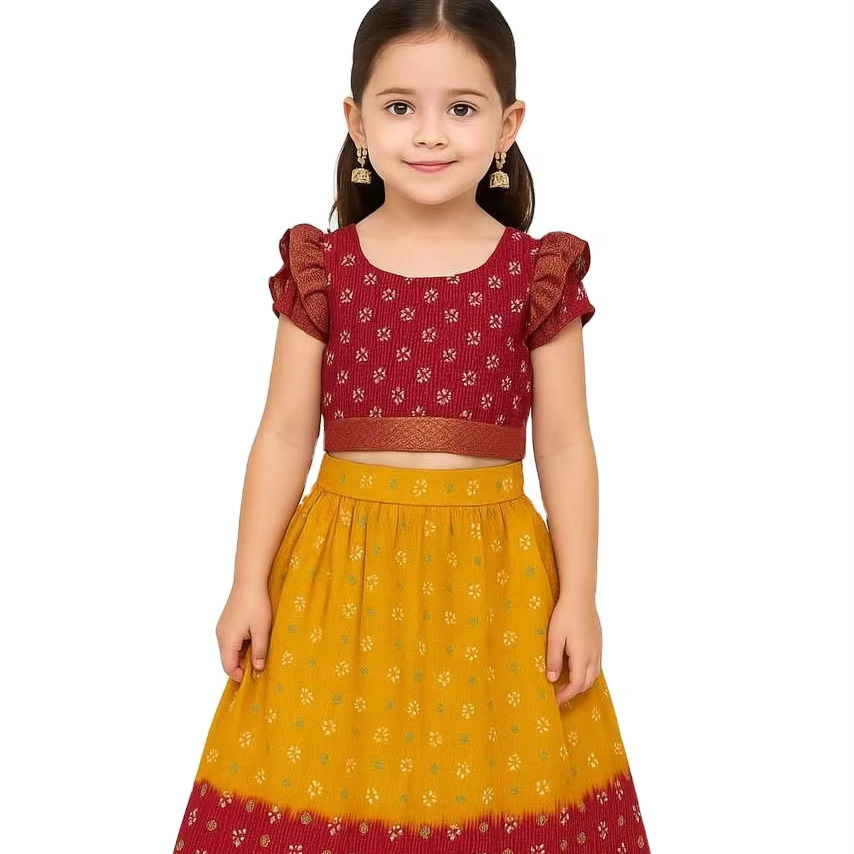 2024 Kids Saree Dress Wholesale Indian Clothing for Girls