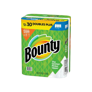 Toallas de papel blanco Bounty Select-a-Size, 12 rollos dobles, papel higiénico suave de pulpa de madera virgen de 2 capas para uso doméstico - Product Image 2