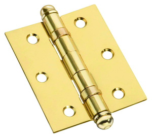 Cerniera con cuscinetti in acciaio bronziato mm. 90x75 (3,1/2x3) - Product Image 1